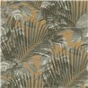 Rasch|Papier peint feuilles tropicales jaune et vert|Tropical