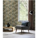 Rasch|Wallpaper tropical yellow green leaves|Tropical
