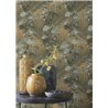 Rasch|Wallpaper tropical yellow green leaves|Tropical
