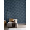 Rasch|Papel pintado estilo moderno geométrico azul petróleo|Moderno