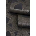 Rasch|Papier peint moderne noir doré motif géométrique|Moderne