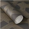 Rasch|Papier peint moderne noir doré motif géométrique|Moderne