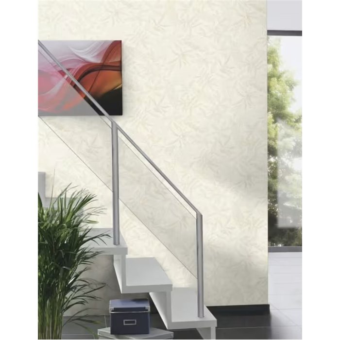 Papel pintado floral romántico hojas blanco - Rasch Schöner Wohnen 600568