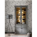 Rasch|Wallpaper minimalist gray floral design|Floral