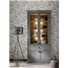 Rasch|Wallpaper minimalist gray floral design|Floral