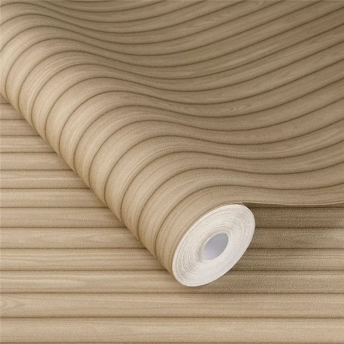 Rasch|Papier peint effet bois lambris brun|Imitation Bois