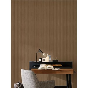 Casadeco|Abstrakte Tapete mit braunem Holzeffekt im modernen Stil|Holzimitat 2