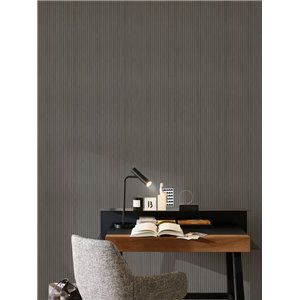 Casamance|Mosaik Tapete exotische Blätter Holzeffekt blau-grau|Holzimitat 2