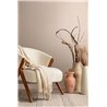 Marburg|Wallpaper beige linen effect with metallic touches|Fabric Imitation