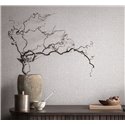 Marburg|Wallpaper with greige linen effect and metallic reflections|Fabric Imitation