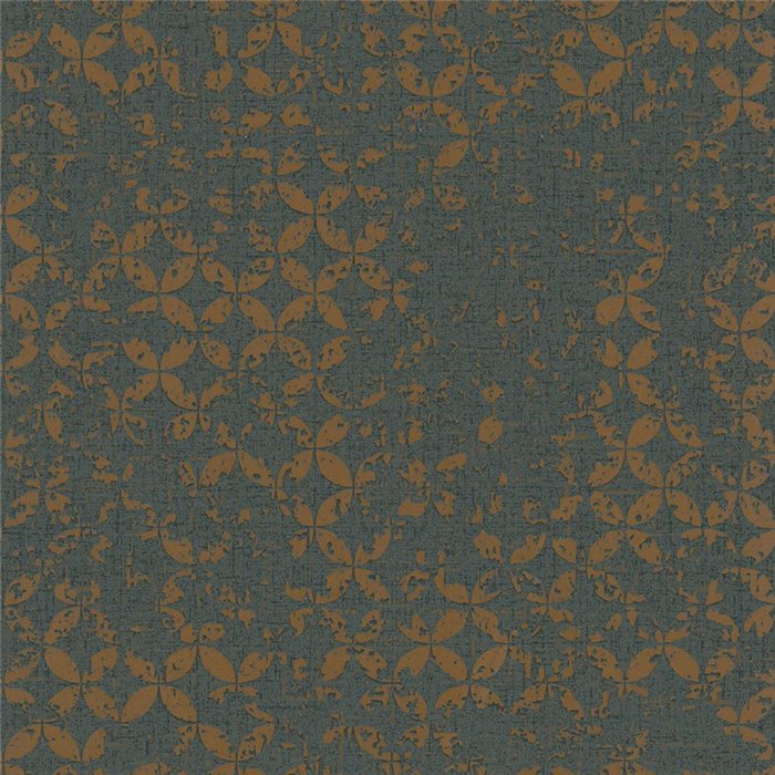 Marburg|Papel pintado floral pétalos metálicos gris y cobre|Moderno