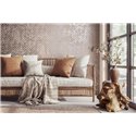 Marburg|Tapeten Blumenblüten beige und silber, Textileffekt|Modern