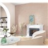 Marburg|Wallpaper flower petals beige and silver, textile effect|Modern