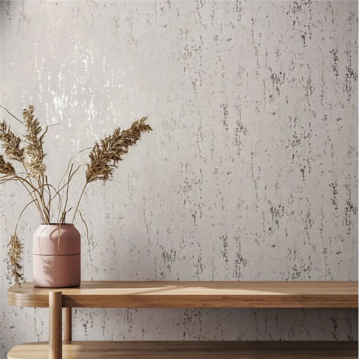 Marburg|Papel pintado textura efecto yeso envejecido beige|Imitacion Estuco