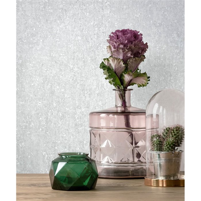 Marburg|Papel pintado efecto yeso gris claro aspecto envejecido|Imitacion Hormigón