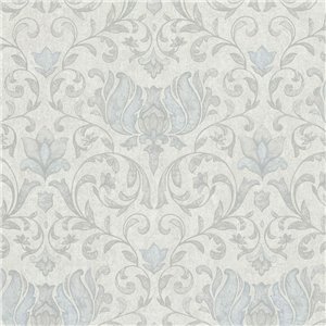 Casadeco|Papier peint à petites fleurs myosotis, style romantique|Floral