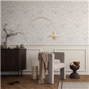Marburg|Papier Peint floral style damas beige et gris|Damas