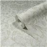 Marburg|Papier Peint damas gris avec motifs floraux et volutes|Damas
