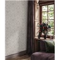 Marburg|Papier Peint baroque gris et rose avec des détails floraux|Damas