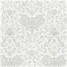 Marburg|Papier Peint damas blanc et beige avec des fleurs et des volutes|Damas