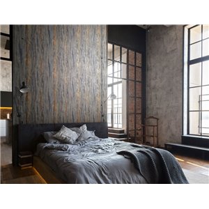 Marburg|Wallpaper stone texture light blue plaster effect|Stucco Imitation 2