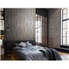 Marburg|Wallpaper anthracite stone with aged plaster effect|Stucco Imitation