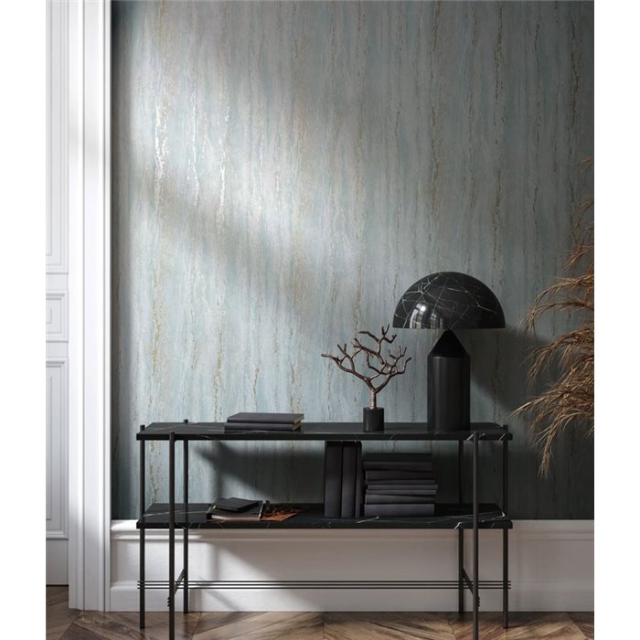 Marburg|Wallpaper stone texture light blue plaster effect|Stucco Imitation