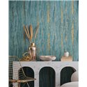 Marburg|Wallpaper eroded turquoise green texture|Factory Style