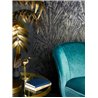 Marburg|Contemporary wallpaper with black and gold lines and leaves|Modern