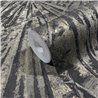 Marburg|Contemporary wallpaper with black and gold lines and leaves|Modern