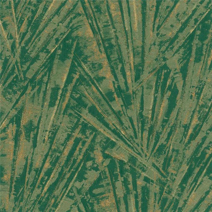 Marburg|Papier Peint haut de gamme feuilles de palmier vertes et dorées|Papier Peint