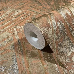 Marburg|Papel pintado moderno hojas y abanicos, rosa nude y plata|Papel Pintado