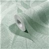 Marburg|Papier Peint moderne vert formes courbes entrelacées|Scandinave