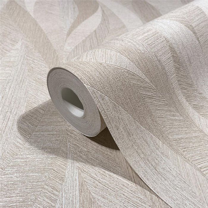 Papel pintado ondas beige moderno - Marburg Papis Loveday 33711