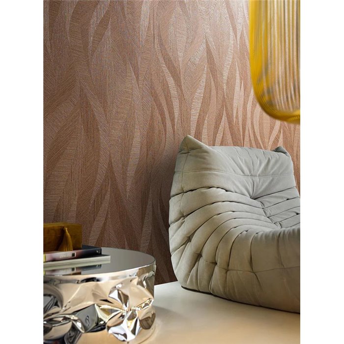 Marburg|Tapete moderne Terrakotta-Wellen|Modern