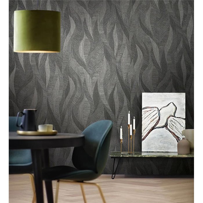 Marburg|Papier Peint vagues noires modernes|Moderne
