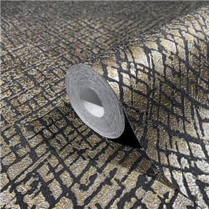 Marburg|Wallpaper mosaic ethnic style modern gray and silver|Modern