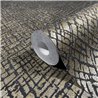 Marburg|Wallpaper mosaic in modern ethnic gold and black style|Modern