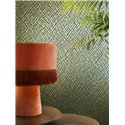 Marburg|Wallpaper mosaic ethnic style in modern gold and green|Wallpaper