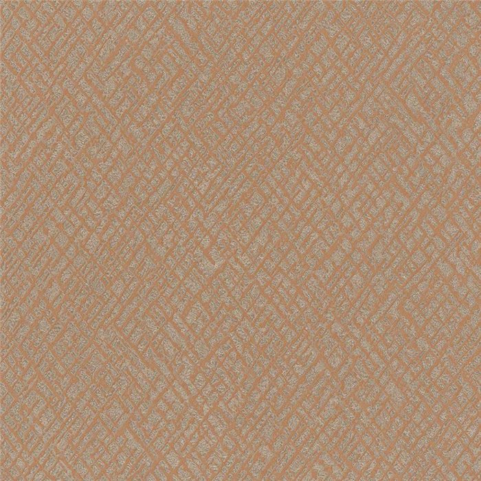 Marburg|Wallpaper mosaic ethnic style orange and silver|Wallpaper