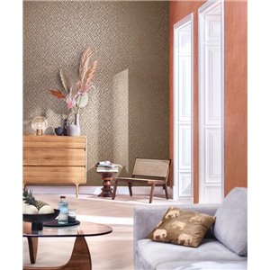 Marburg|Wallpaper mosaic ethnic style modern gray and silver|Modern 2