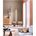 Marburg|Wallpaper mosaic ethnic style orange and silver|Wallpaper