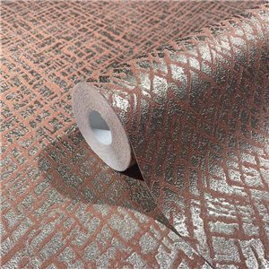 Marburg|Wallpaper mosaic ethnic style modern gray and silver|Modern