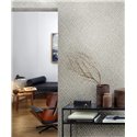 Marburg|Tapetenmosaik im ethnischen Stil in Beige und modernem Platin|Modern