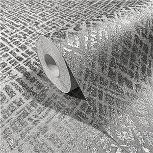Casamance|Wallpaper modern premium palm leaves grey and brown|Living Room