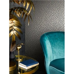 Marburg|Wallpaper mosaic ethnic style modern gray and silver|Modern 2