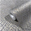 Marburg|Wallpaper mosaic ethnic style modern golden and gray|Modern