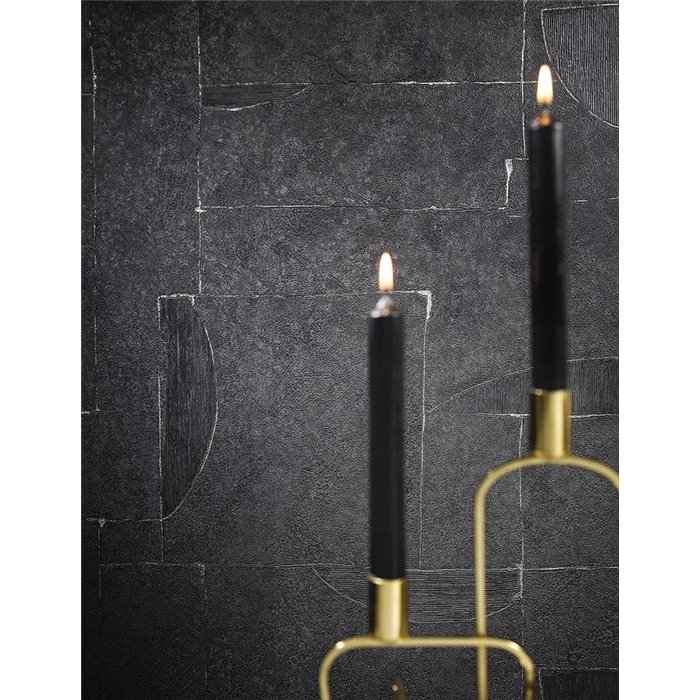 Marburg|Tapete geometrisch modern Schwarz und Gold Putz-Effekt|Modern