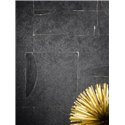 Marburg|Tapete geometrisch modern Schwarz und Gold Putz-Effekt|Modern
