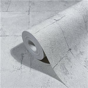 Marburg|Papier Peint géométrique effet plâtre blanc perle moderne|Minimaliste